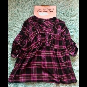 Torrid Plaid Top- Size 3